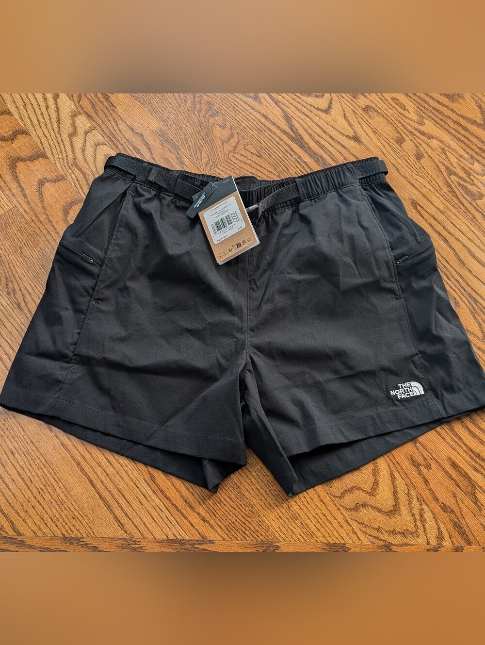 New! The North Face Men's Class V Pathfinder Black Performance Shorts Size Mediu